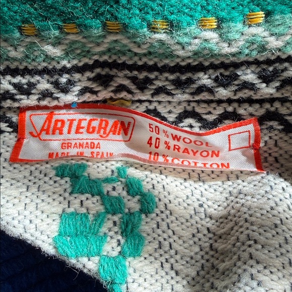 New Handmade Wool Blend Drawstring Blanket Bag Purse Dove Olive Branch 15x15 - Picture 8 of 13